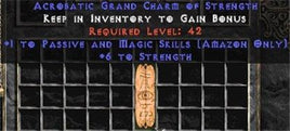 Amazon Passive & Magic Skills w/ 6 Str GC - Europe Non-Ladder